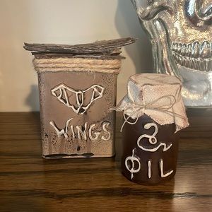 Decorative Halloween potion bottles